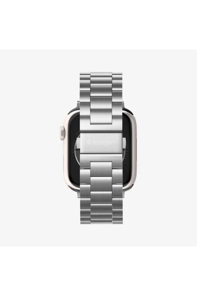 spigen Apple Watch 49mm Ultra 2/1 - 46mm 10 - 45mm 9/8/7 - 44mm SE2/SE/6/5/4 Kayış Fit Silver - 062MP25404 - 2