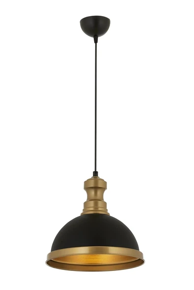 AVONNI  Siyah Kaplama Modern Avize E27 Metal 29cm