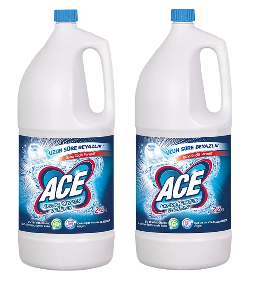 Ace Çamaşır Suyu Ekstra Hijyen 2 L 2'li
