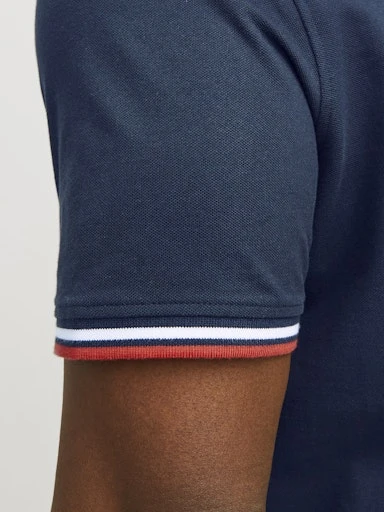 JACK JONES Erkek Lacivert Polo Tişört 12143859 - 3