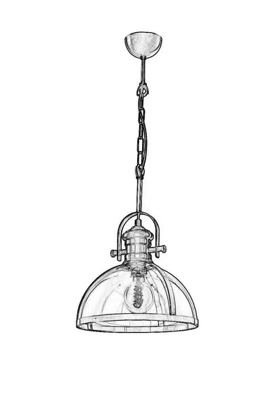 AVONNI AV-5063-1E Eskitme Kaplama Modern Avize E27 Metal Cam 30cm - 3