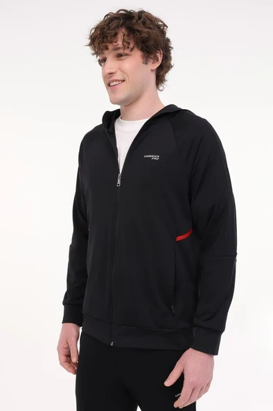 Lumberjack ML FEDER 18ITL406 5FX 101940189 Erkek Eşofman Üstü Siyah S-XXL