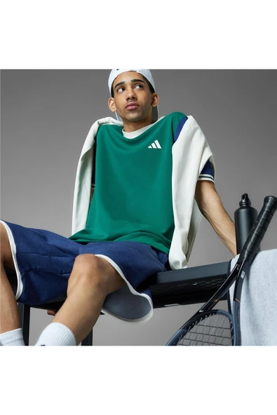 adidas Erkek  Yeşil  T-shirt HERITAGE TEE JC6741 - Resim 9