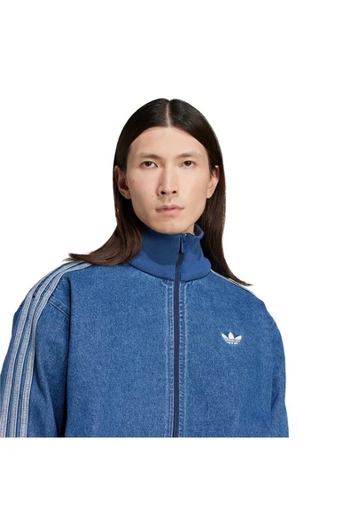 adidas Erkek  Mavi  Ceket DENIM FB TT JC6233 - 5