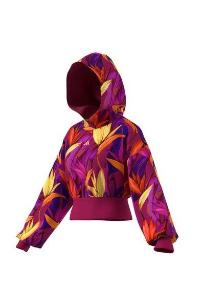 adidas Kadın  Pembe  Sweatshirt FARM HOODIE JD6283 - 11