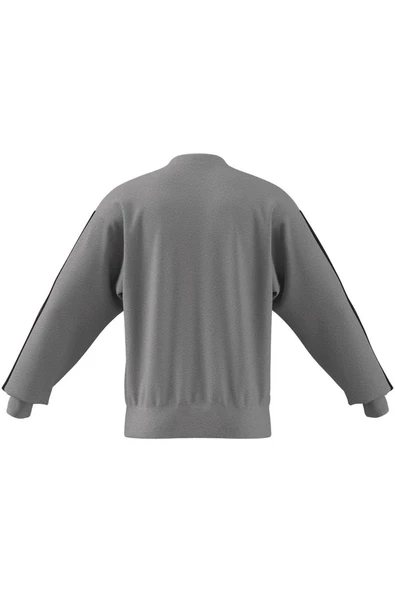 adidas Erkek  Gri  Sweatshirt M 3S FT SWT JE6374 - 11