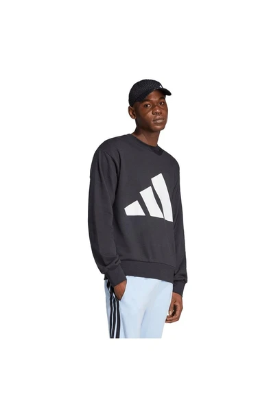 adidas Erkek  Siyah  Sweatshirt M BL FT SWT JE8949 - 5