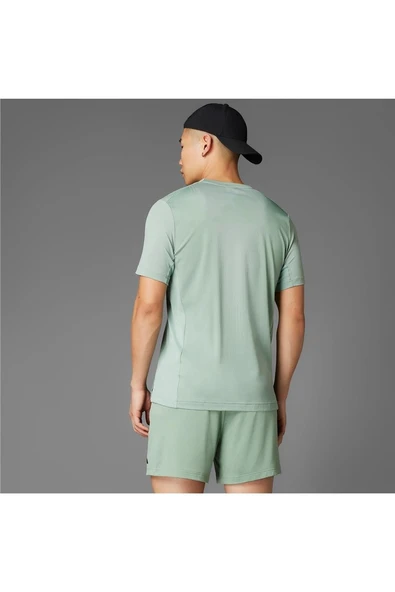 adidas Erkek  Yeşil  T-shirt AIRCHILL TEE JI8197 - Resim 2