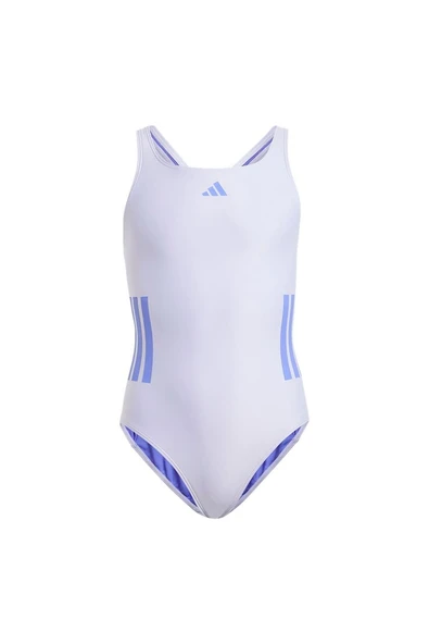 adidas Unisex Çocuk  Mor  Mayo 3S BLD SWIMSUIT JN6588 - Resim 2