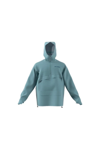 adidas Erkek  Mavi  Ceket XPL 2.5L ANORAK JD8347 - Resim 10
