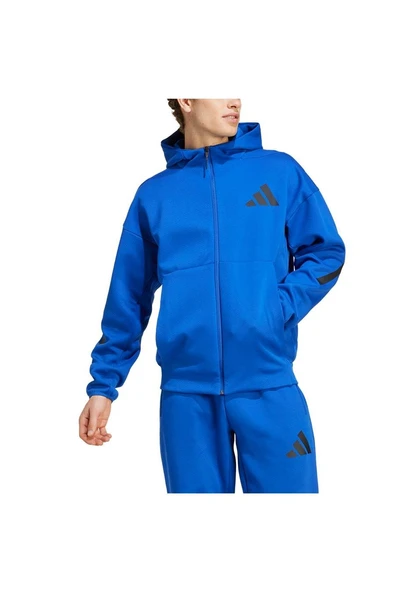 adidas Erkek  Mavi  Ceket M Z.N.E. FZ JF6388 - 4
