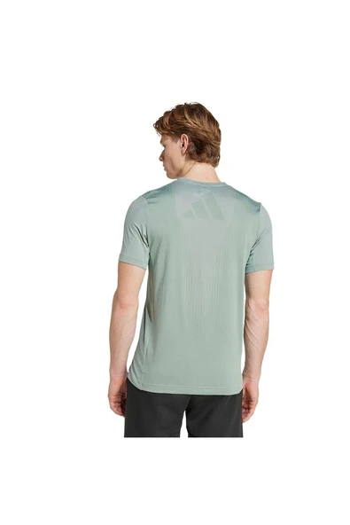 adidas Erkek  Yeşil  T-shirt AIRCHILL TEE JI8197 - Resim 5