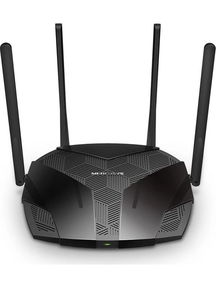 Mercusys MR70X, AX1800 Mbps, Gigabit Portları, Fiber Destekli, Access Point Modu, WPA3, Mobil Uygulama ile Kolay Kurulum, VPN Destekli, MU-MIMO ve Beamforming Özellikli, Dual-Band Wi-Fi 6 Router