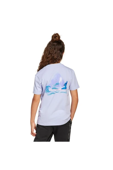 adidas Çocuk  Mor  T-shirt J DY LS GFX T JF3658 - 4