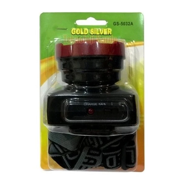 Gold Silver GS-5032A 3 Watt Power LED'li Şarj Edilebilir Kafa Lambası - 2