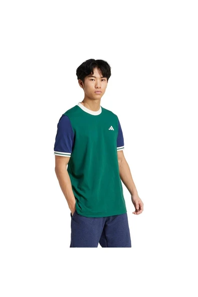 adidas Erkek  Yeşil  T-shirt HERITAGE TEE JC6741 - Resim 6