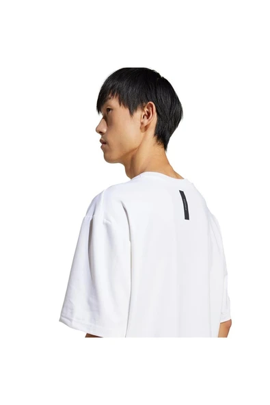 adidas Erkek  Beyaz  T-shirt M Z.N.E. TEE LO JC5482 - Resim 5