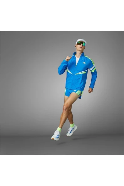 adidas Erkek  Mavi  Ceket ADIZERO R JKT M JD7318 - 4
