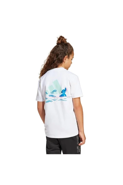 adidas Çocuk  Beyaz  T-shirt J DY LS GFX T JD4557 - 4