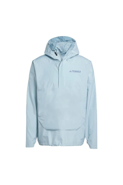 adidas Erkek  Mavi  Ceket XPL 2.5L ANORAK JD8347 - Resim 12