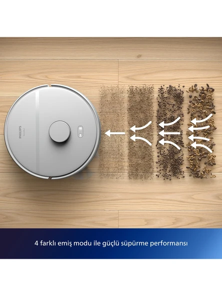 Philips 2000 Serisi XU2000/21 Beyaz Akıllı Robot Süpürge - 6