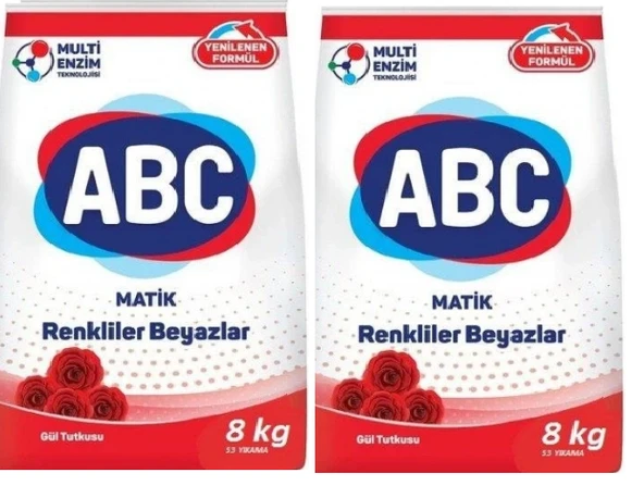 ABC Matik 8kg Gül Tutkusu 2'li avantajlı set