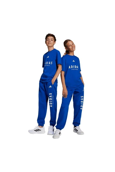 adidas Çocuk  Mavi  Eşofman Altı J ALLSZN GFX PT JC7613 - 8