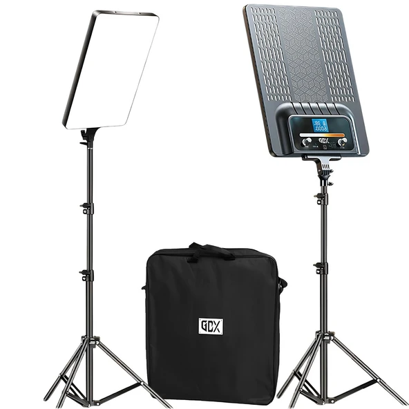 Gdx P300TS BiColor Fotoğrafçılık ve Stüdyo Aydınlatması 80 Watt LED Video Panel Sürekli Işık İkili Set - 3