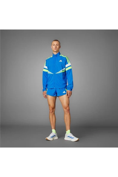 adidas Erkek  Mavi  Ceket ADIZERO R JKT M JD7318 - 8