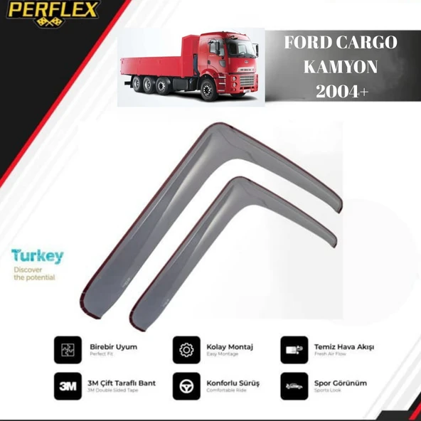 CAM RÜZGARLIĞI V1 DÜZ FORD CARGO KAMYON 2004+