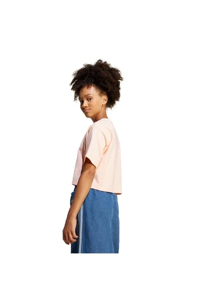 adidas Çocuk  Pembe  T-shirt CROPPED TEE JC9138 - 3