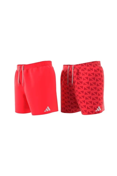 adidas Erkek  Kırmızı  Deniz Şortu WATER REACT 5IN JD6842 - 12