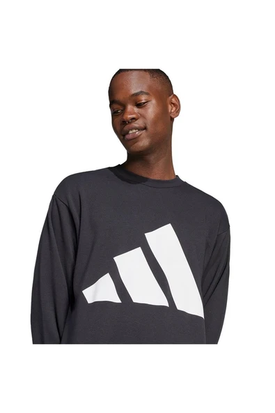 adidas Erkek  Siyah  Sweatshirt M BL FT SWT JE8949 - 7