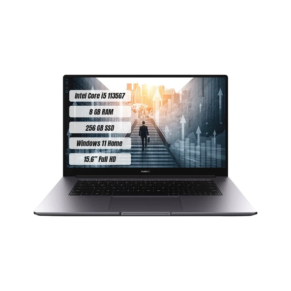 Huawei Matebook D15 BOD-WDH9 Intel Core i5 1135G7 8GB Ram 256GB SSD Dahili Ekran Kartı 15.6" Windows 11 Home - Yenilenmiş