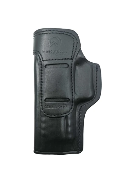 Canik TP9 SFX İçin Yönü Değişebilir Gerçek Deri Siyah İç-Dış Silah Taşıma Kılıfı