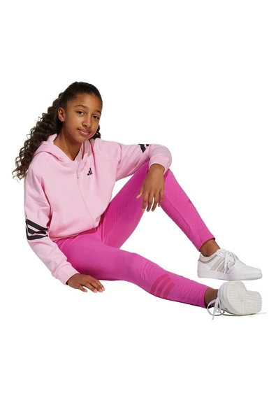 adidas Çocuk  Pembe  Tayt JG FI 3S LEG JJ4845 - 4