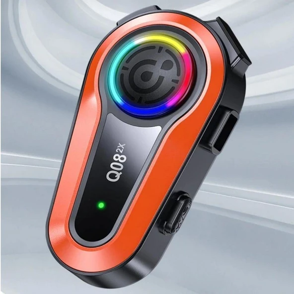 Q08 Intercom Motosiklet Bluetooth Kulaklık 2 Sürücü Görüşme, Uzun Menzil,