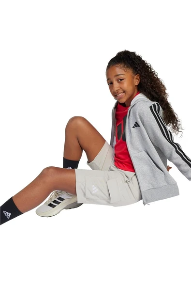 adidas Çocuk  Bej  Şort J SL FT C SH JN7994 - 5