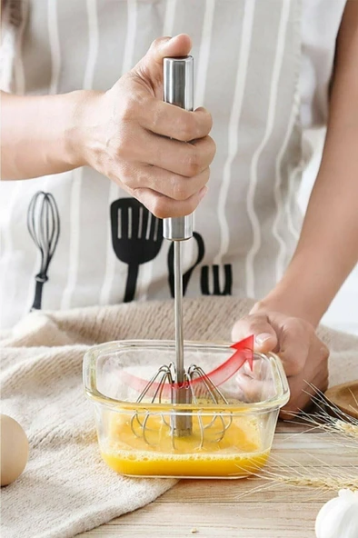 Basmalı Çırpıcı - Otomatik Karıştırıcı Blender - Ayran Karıştırma Çubuğu - 36 CM - 4