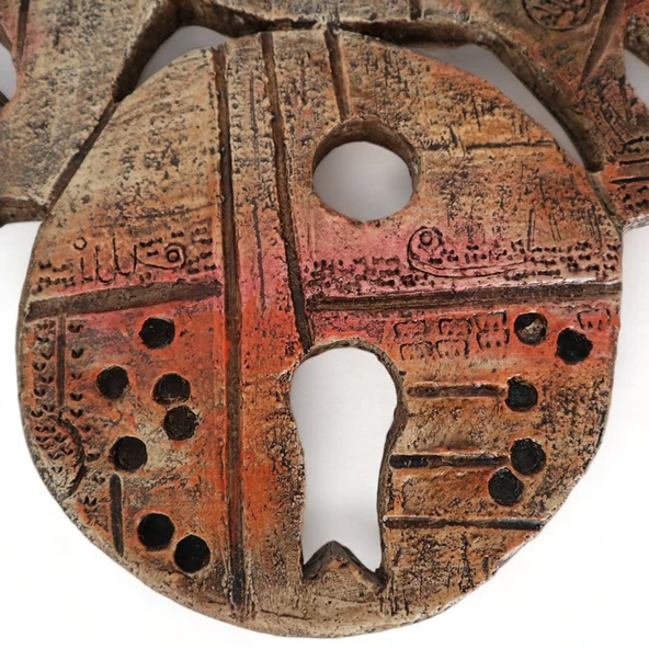 Mistik Çağ Atı Seramik Duvar Heykeli - Resim 4