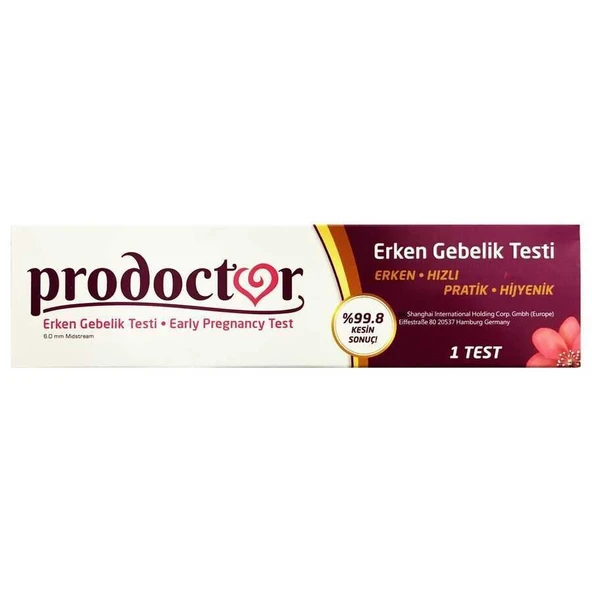 Prodoctor Pratik Erken Gebelik Testi
