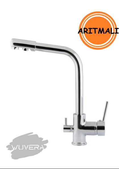 Wuvera 3 Yollu Arıtmalı Krom Mutfak Bataryası – Sağlık ve Tasarım Bir Arada - 2
