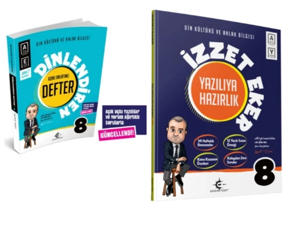 ARI YAYINCILIK 8.SINIF LGS DİNLENDİREN DEFTER - İZZET EKER YAZILIYA HAZIRLIK