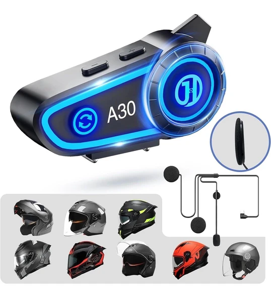 5.3 Motosiklet Kask Kulaklık Intercom Işıklı Motorsiklet Interkom