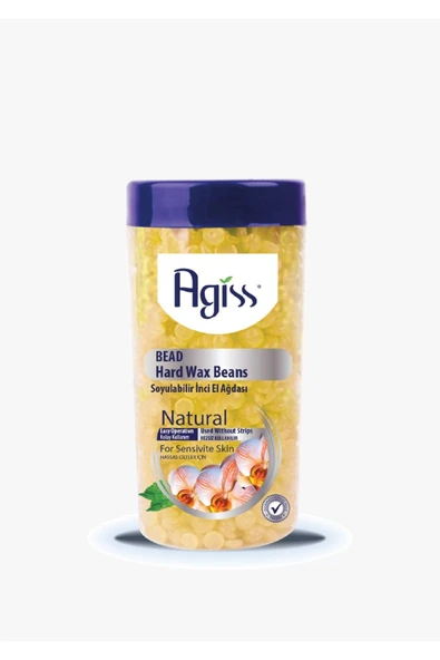 Agiss Boncuk Soyulabilir İnce El Ağdası Natural Şişe 220 G