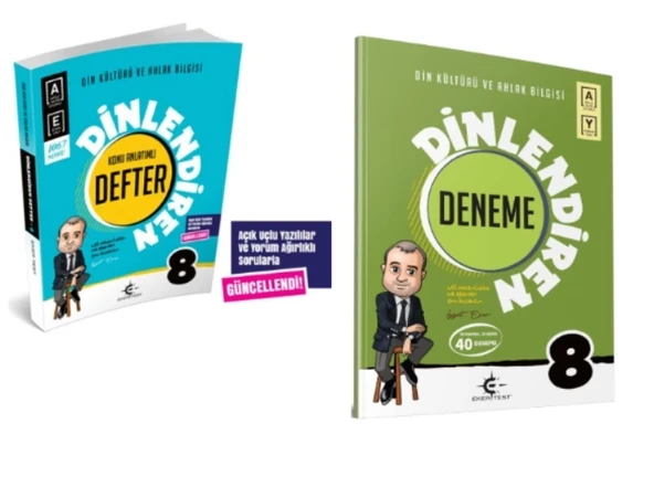ARI YAYINCILIK 8.SINIF LGS DİNLENDİREN DEFTER - EKER TEST 40'LI DENEME