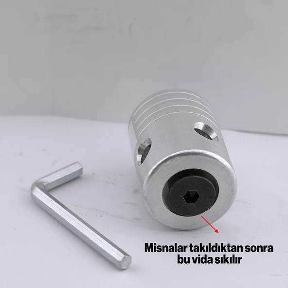 Motorlu Tırpan Çim Biçme Örümcek Kafa Misina Başlığı Başlık Yan Tırpan Uyumlu Metal Aluminyum Aparat - 3