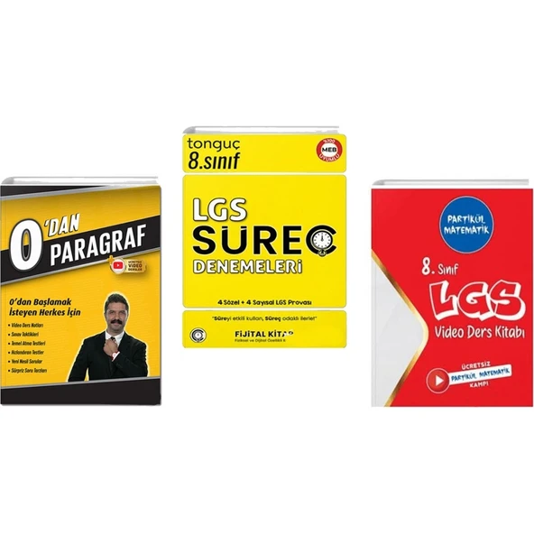 Rüştü Hoca 0'dan Paragraf+8. Sınıf Lgs Video Ders Kitabı+ Lgs Süreç Denemeleri