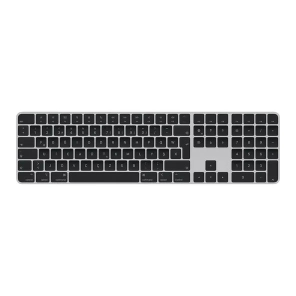 Apple Touch ID özellikli ve Sayısal Tuş Takımlı Magic Keyboard Türkçe F Klavye Siyah Tuşlar MMMR3TU/A       - Outlet