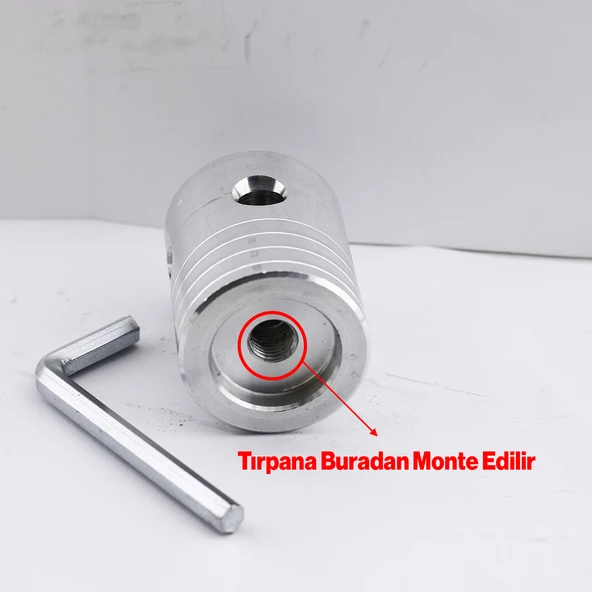 Motorlu Tırpan Çim Biçme Örümcek Kafa Misina Başlığı Başlık Yan Tırpan Uyumlu Metal Aluminyum Aparat - 2